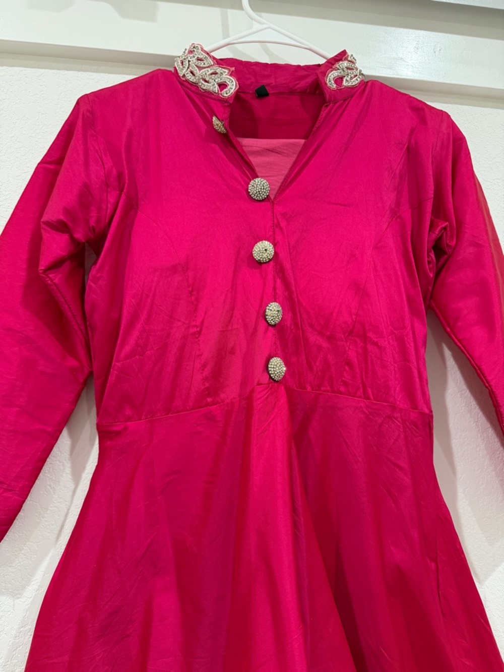 Pink Gown Shalwar Kameez Set